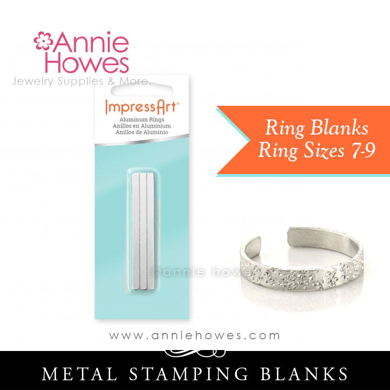 Skinny Ring Blanks for Metal Soft-Strike Sizes 4-6 and 7-9