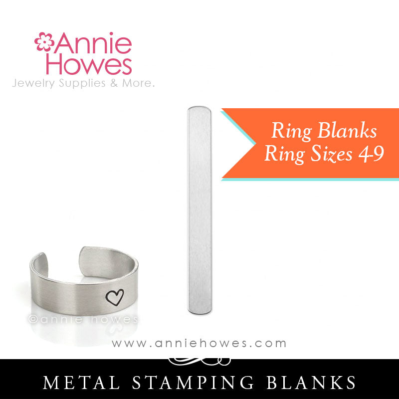 Ring Blanks for Metal Stamping. Aluminum. Sizes 4-6 and 7-9