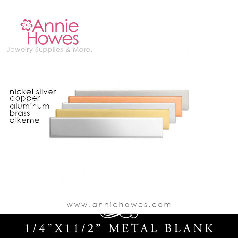 ImpressArt Aluminum Bracelet Blanks, 1/4 x 6, Pack of 24