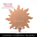 Copper Metal Stamping Blank 24G Sunburst
