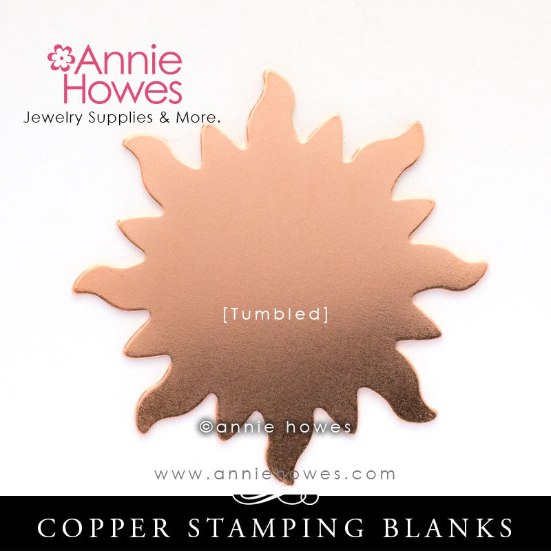 Copper Metal Stamping Blank 24G Sunburst