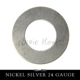 Nickel Silver Metal Stamping Blank 24G Washer