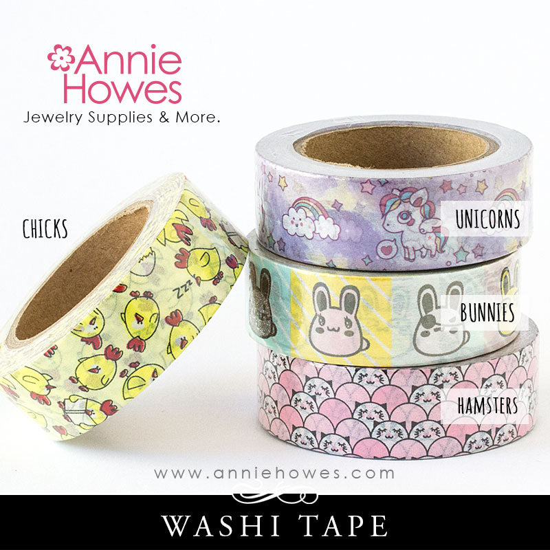 Washi Tape Animals Unicorns Chickens Bunnies and Hamsters