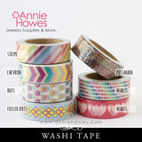 Washi Tape Rainbow, Polkadot, Hearts, Stripes, Chevron, Vintage Postmark Patterns